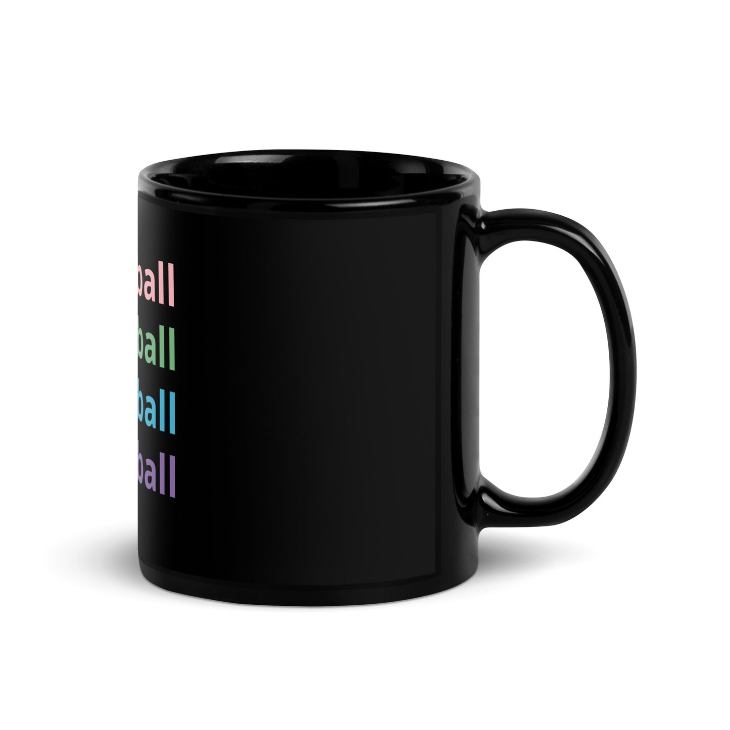 Pickleball - 11 oz Black Glossy Mug