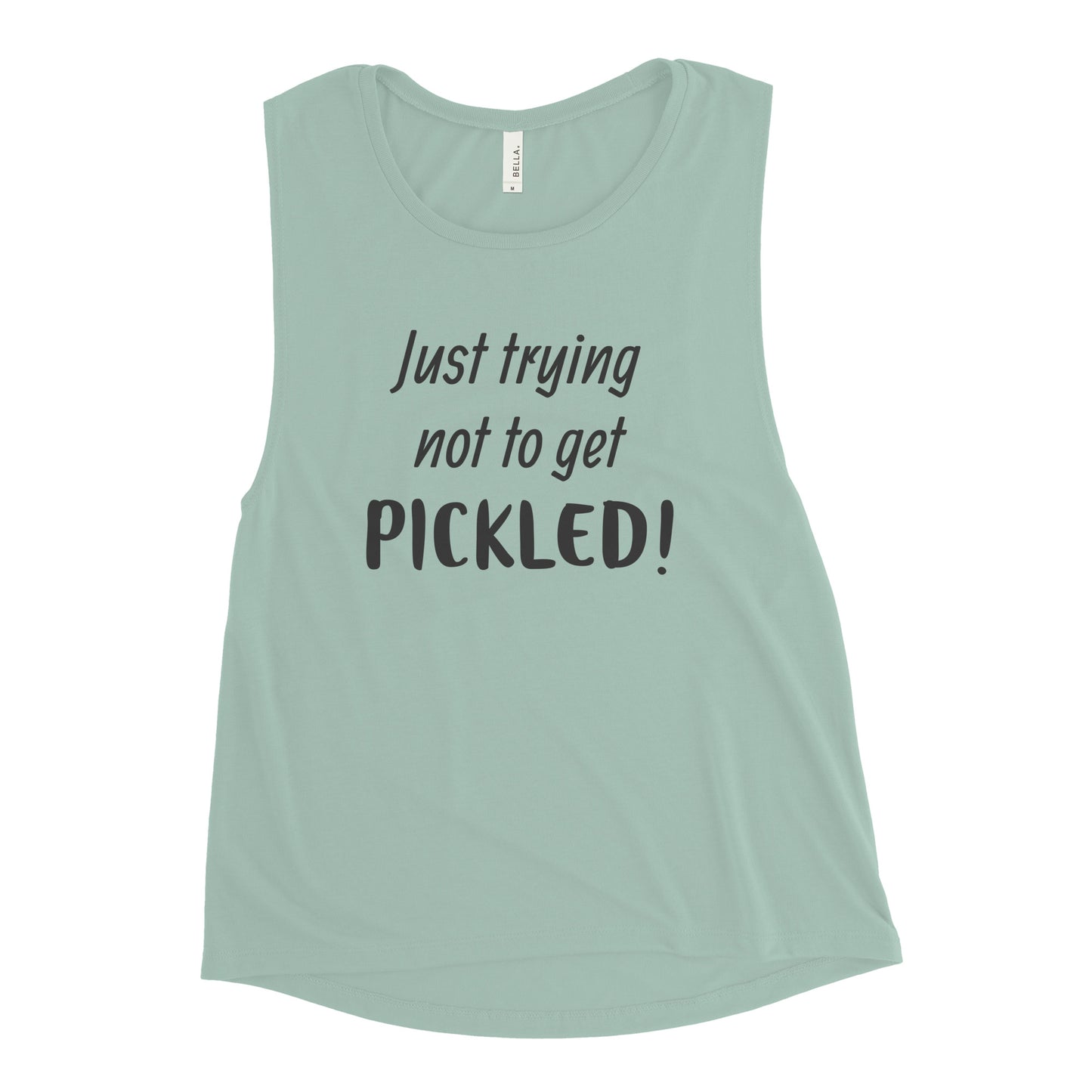 Trying not to get pickled - Ladies’ Muscle Tank