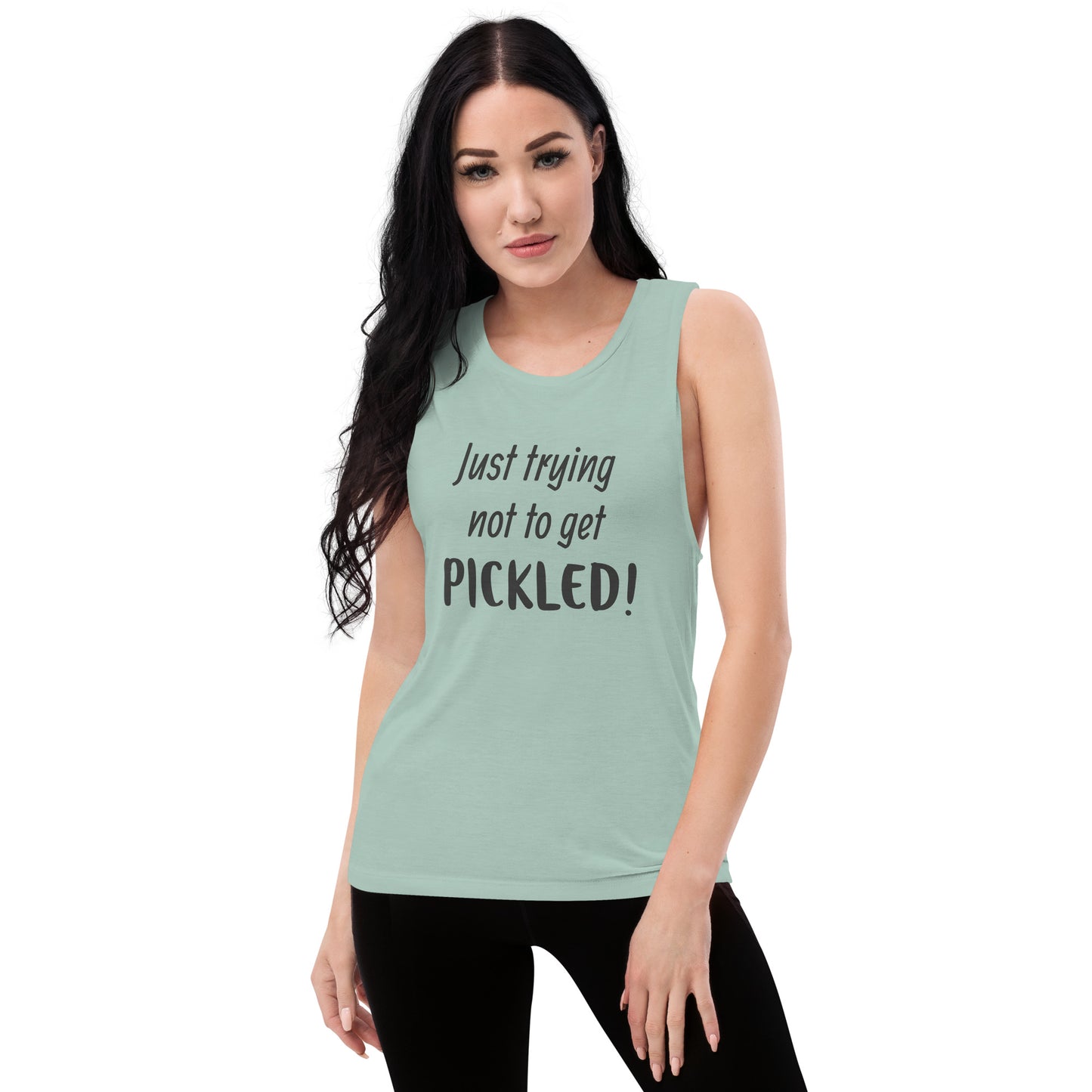 Trying not to get pickled - Ladies’ Muscle Tank